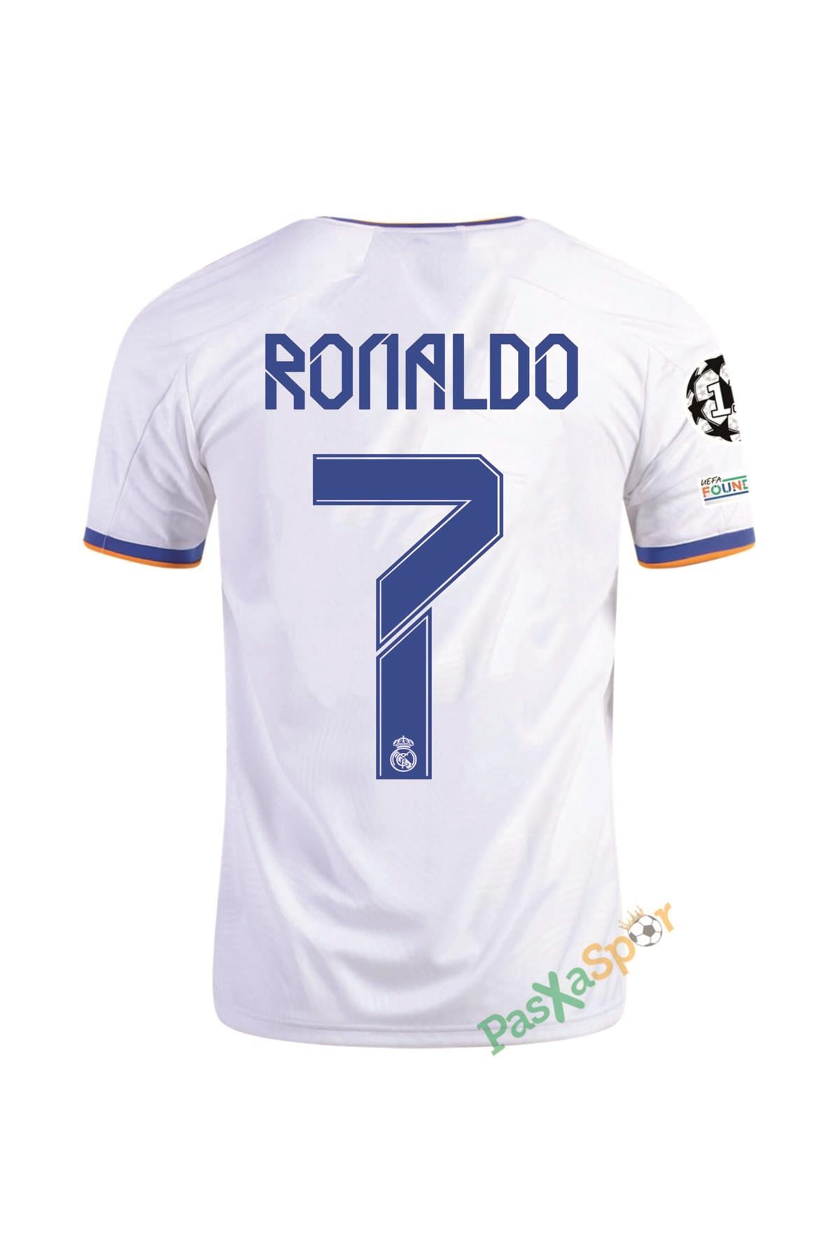 Özel Üretim Ronaldo Real Madrid 2022 Şampiyonlar Ligi Finali Maç Forması