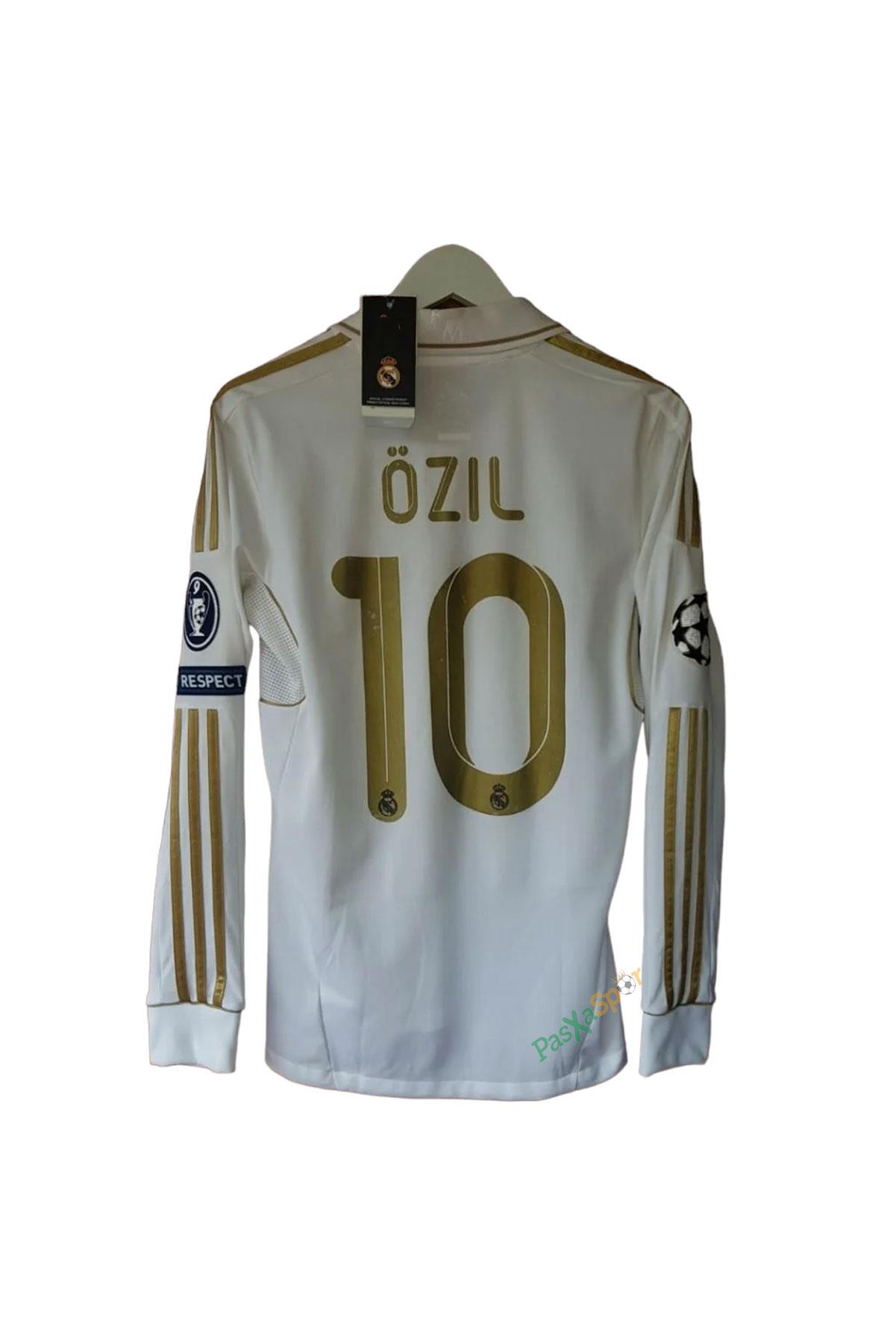 Real Madrid 2011-2012 İç Saha Özil Uzun Kolu Retro Forması