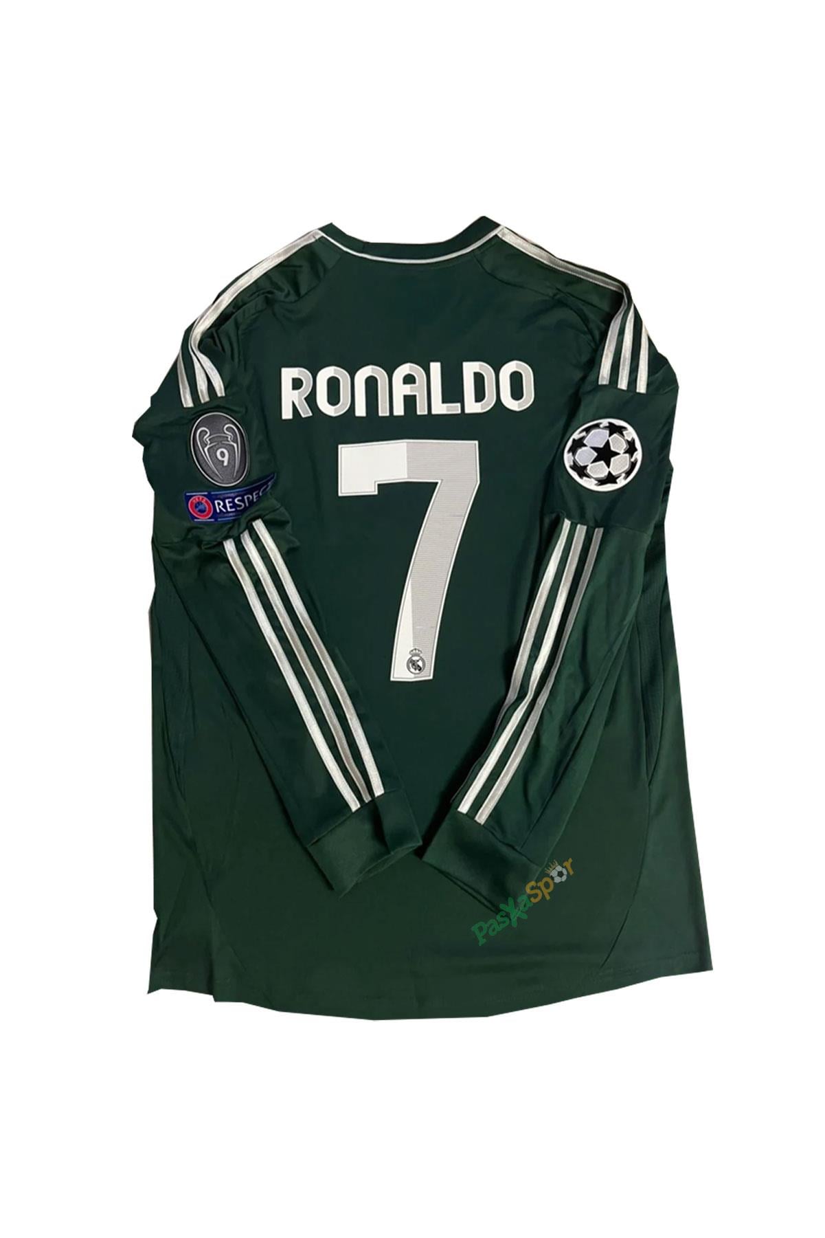 Real Madrid 2012-2013 Deplasman Ronaldo Uzun Kolu Retro Forması