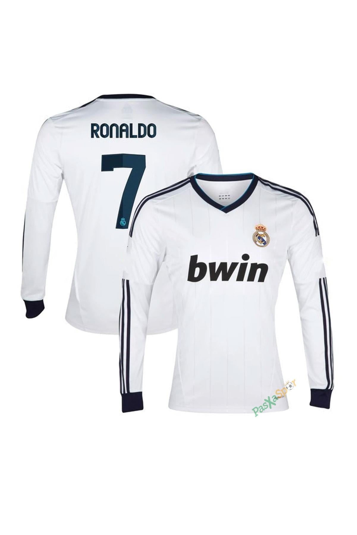 Real Madrid 2012-2013 İç Saha Ronaldo Uzun Kolu Retro Forması