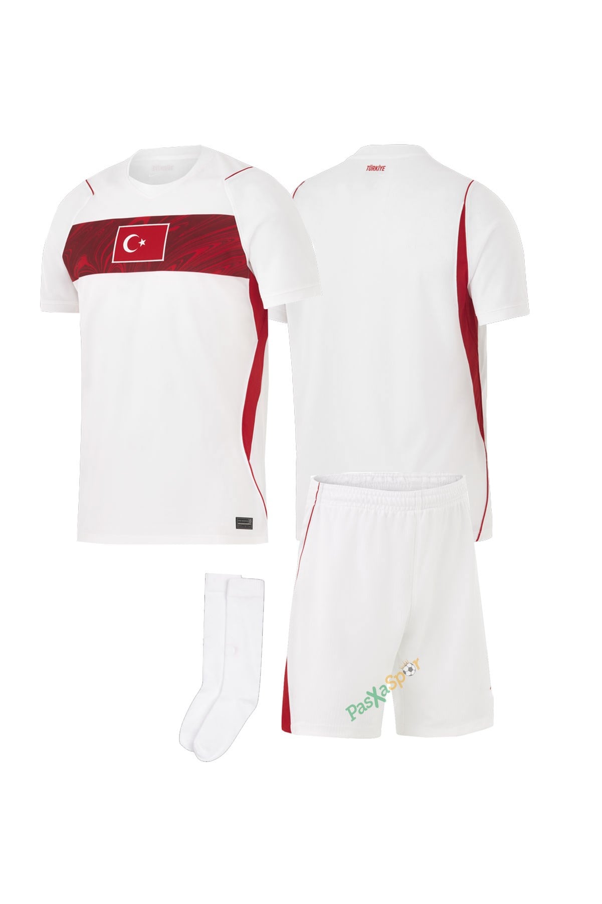 Türkiye 2026 Dünya Kupası Çocuk Profesyonel Forması Şort Çorap Hediyeli 