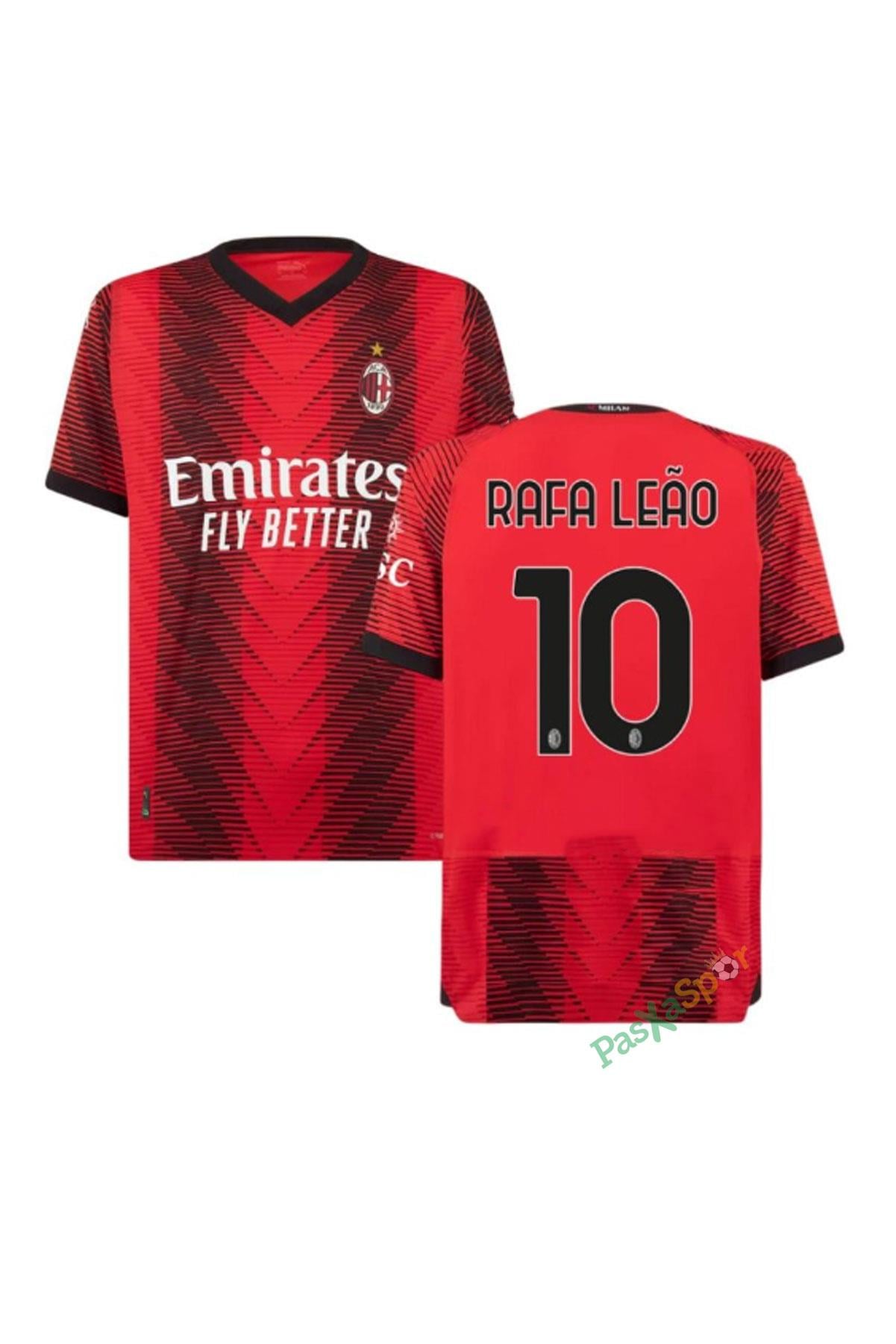 Yeni Sezon Ac Milan 2024 Şampiyonlar Ligi Rafa Leao İç Saha Maç Forması
