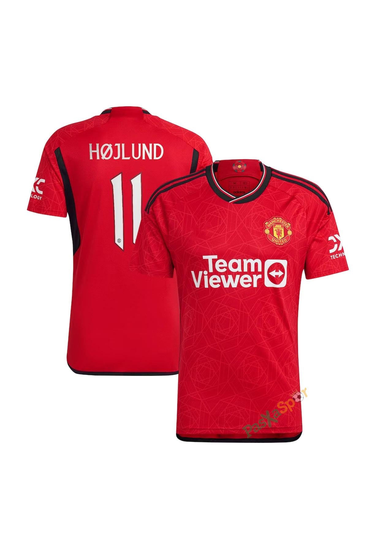 Yeni Sezon Manchester United 2024 Şampiyonlar Ligi Højlund İç Saha Maç Forması