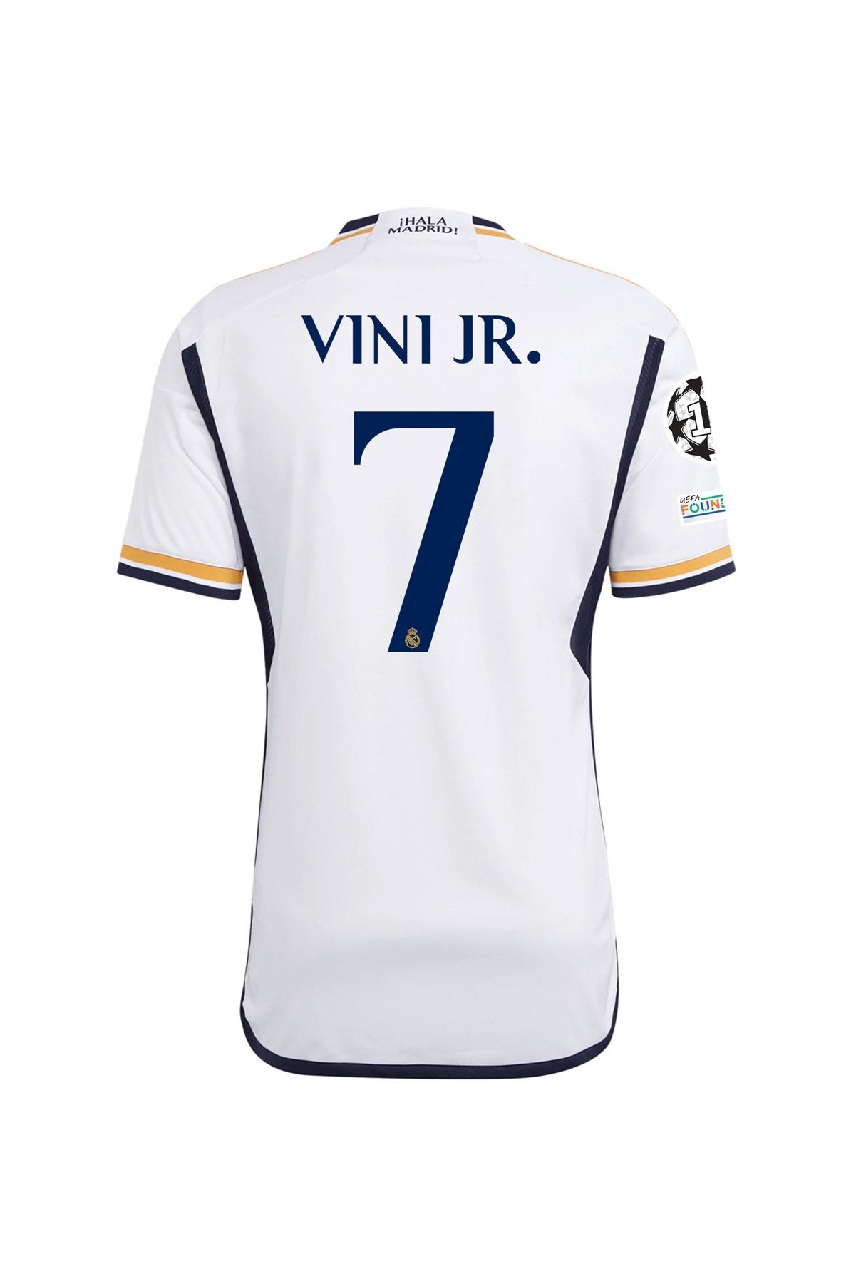 Yeni Sezon Real Madrid 2024 İç Saha Şampiyonlar Ligi Vini Jr Maç Forması