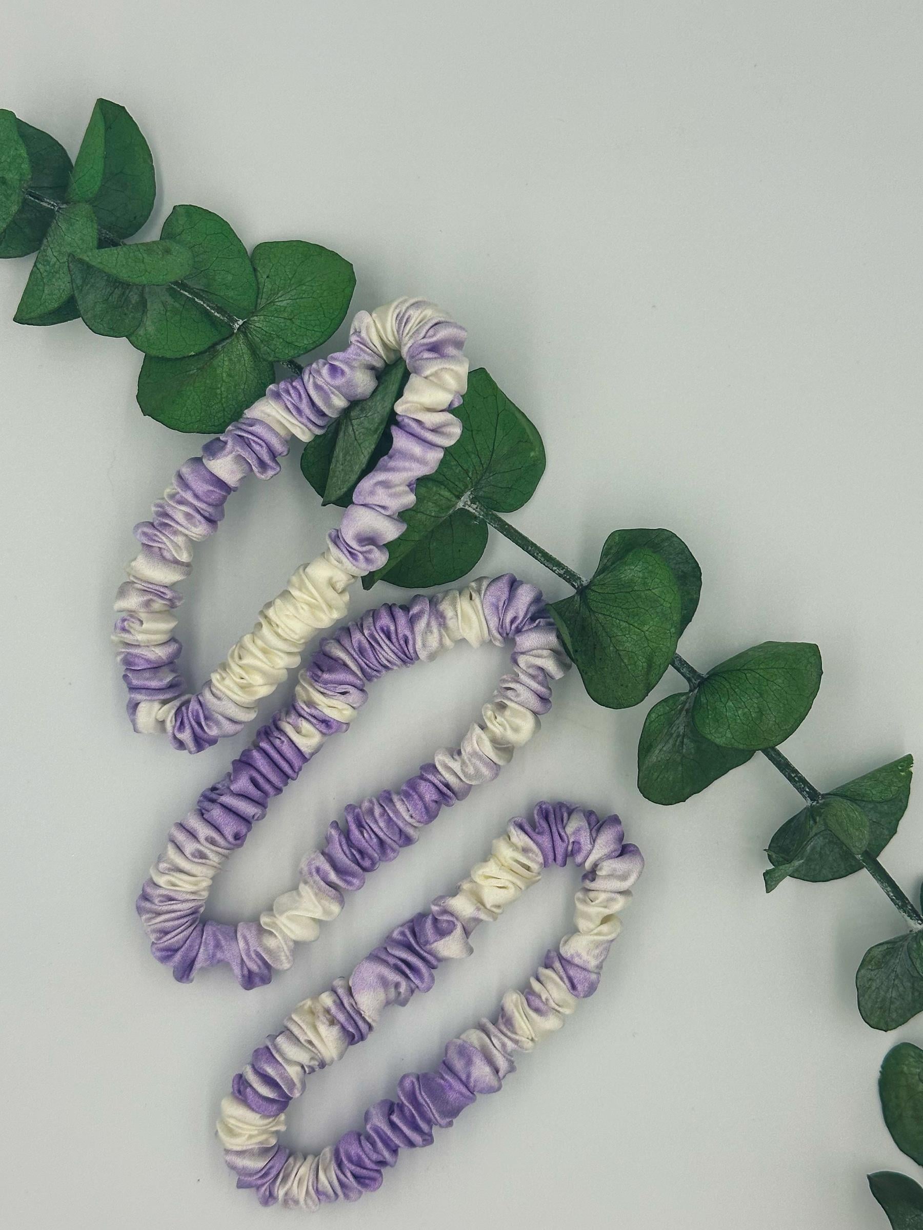 Marble Purple - İnce Saç Tokası Seti 