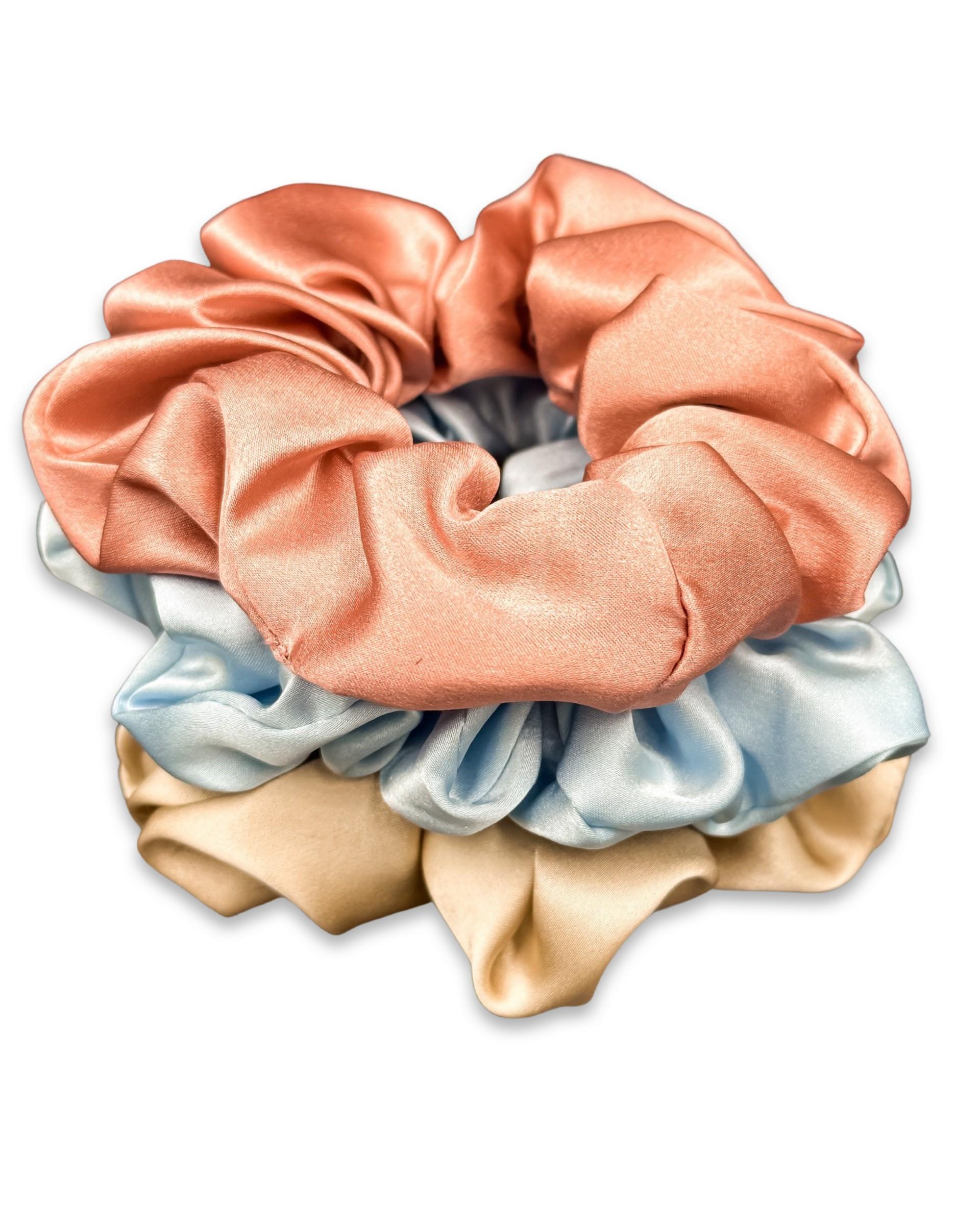 3'lü Orta Boy Saf İpek Saç Tokası Seti 