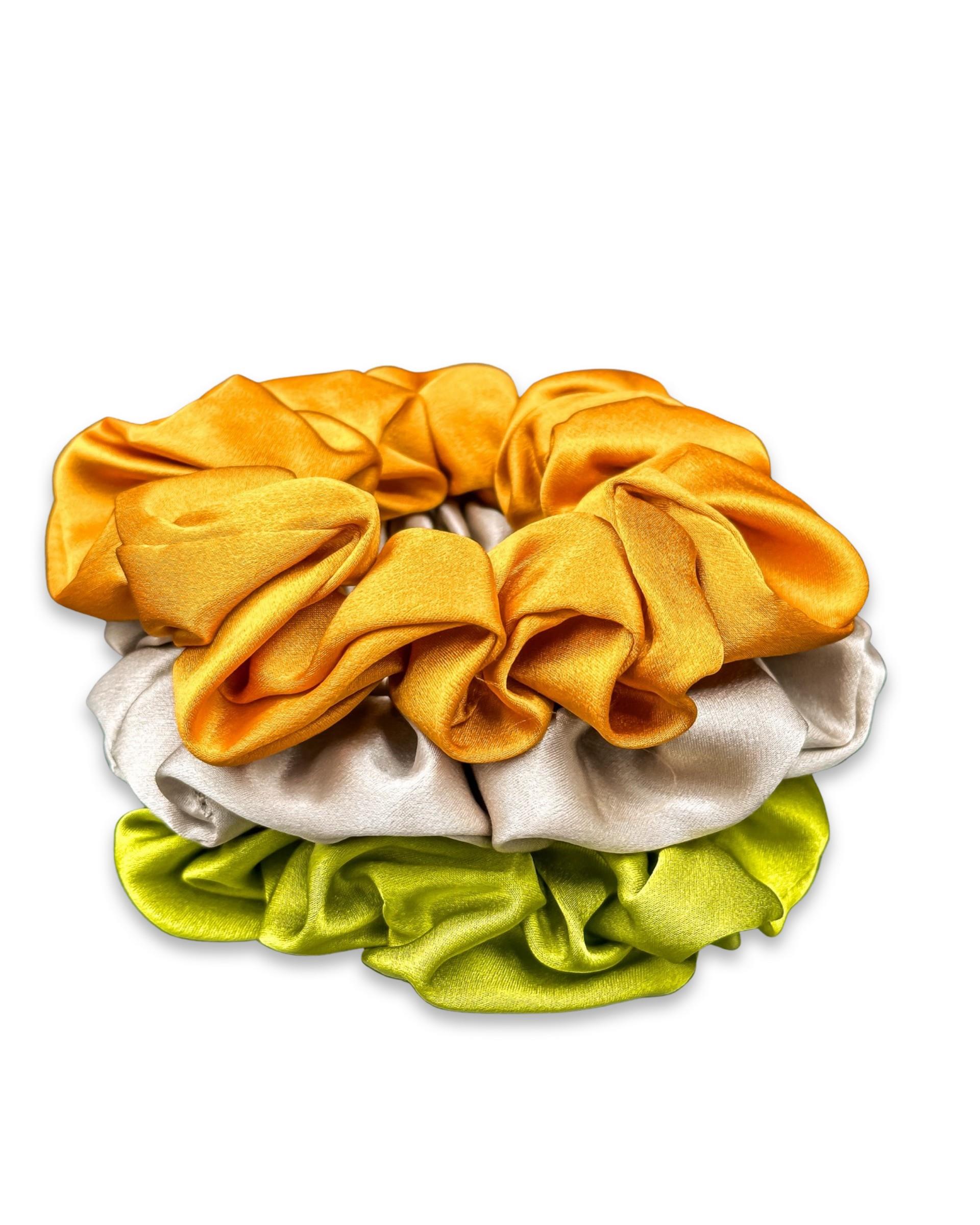 3'lü Orta Boy Saf İpek Saç Tokası Seti 