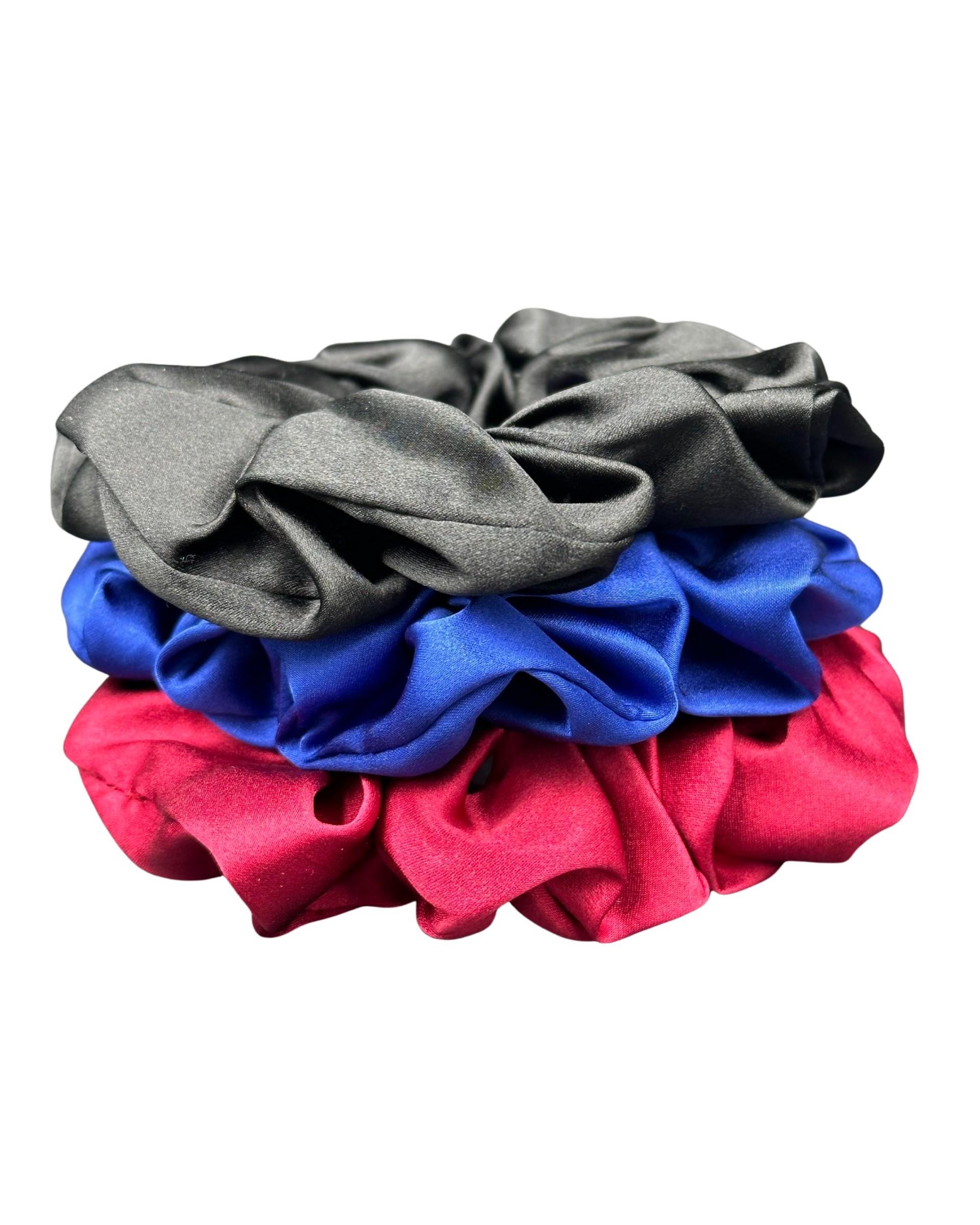 3'lü Orta Boy Saf İpek Saç Tokası Seti 