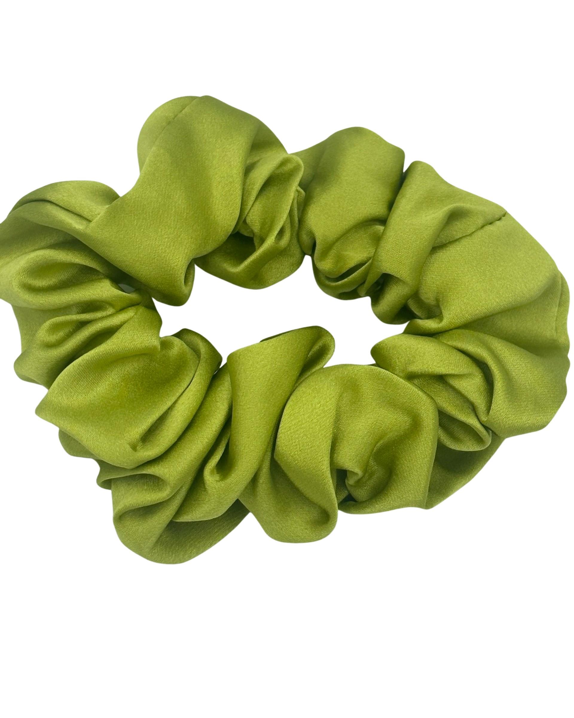 Uçuk Yeşil Saf İpek Saç Tokası Orta Boy