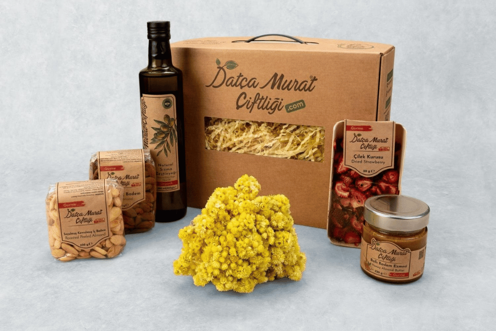 Tebrik Hediye Kutusu - Datça Murat Çiftliği Kurumsal HEdiye Koleksiyonu
