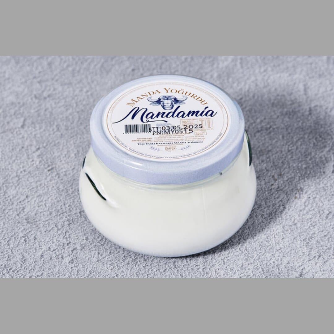 %100 Manda Yoğurt Cam Kase 600 gr - Mandamia