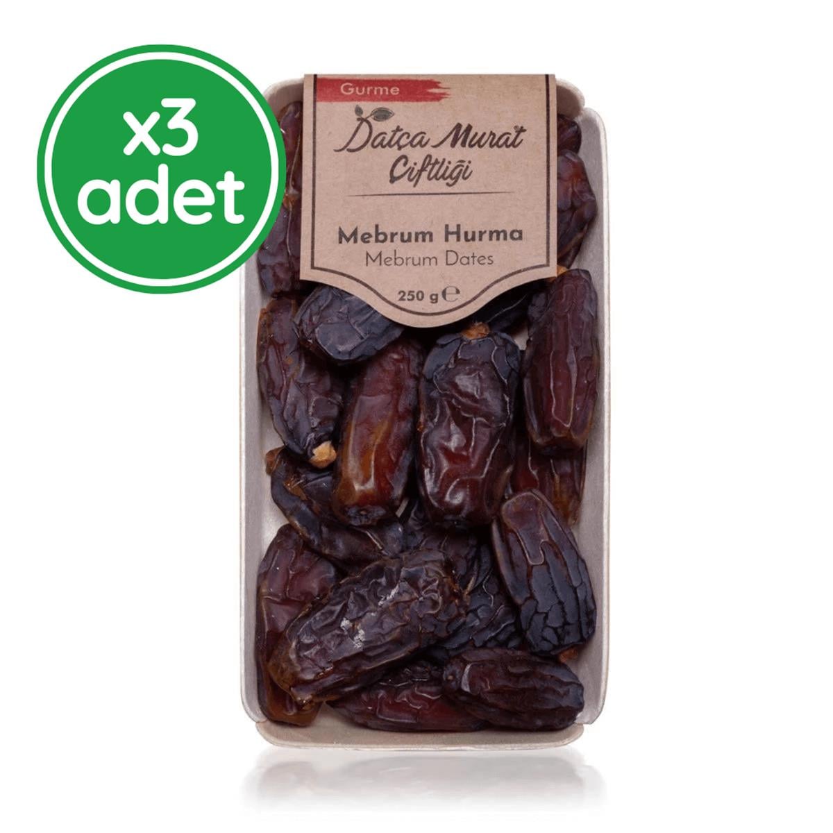 3'lü Fırsat Paketi Medine (Mebrum) Hurma 250 gr