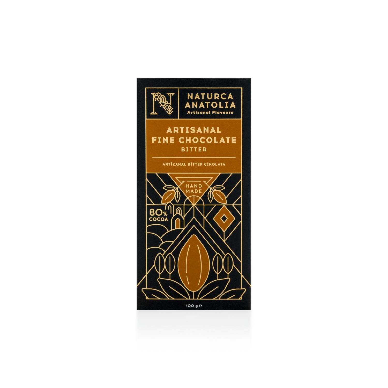 %80 Kakao Artizanal Bitter Tablet Çikolata 100gr - Naturca