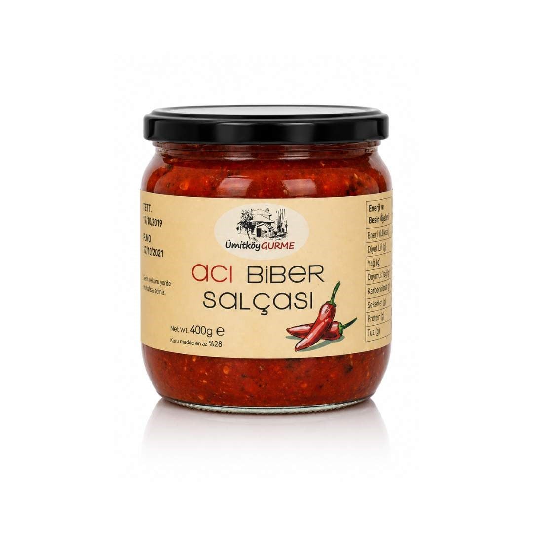 Acı Biber Salçası 400 gr - Ümitköy Gurme