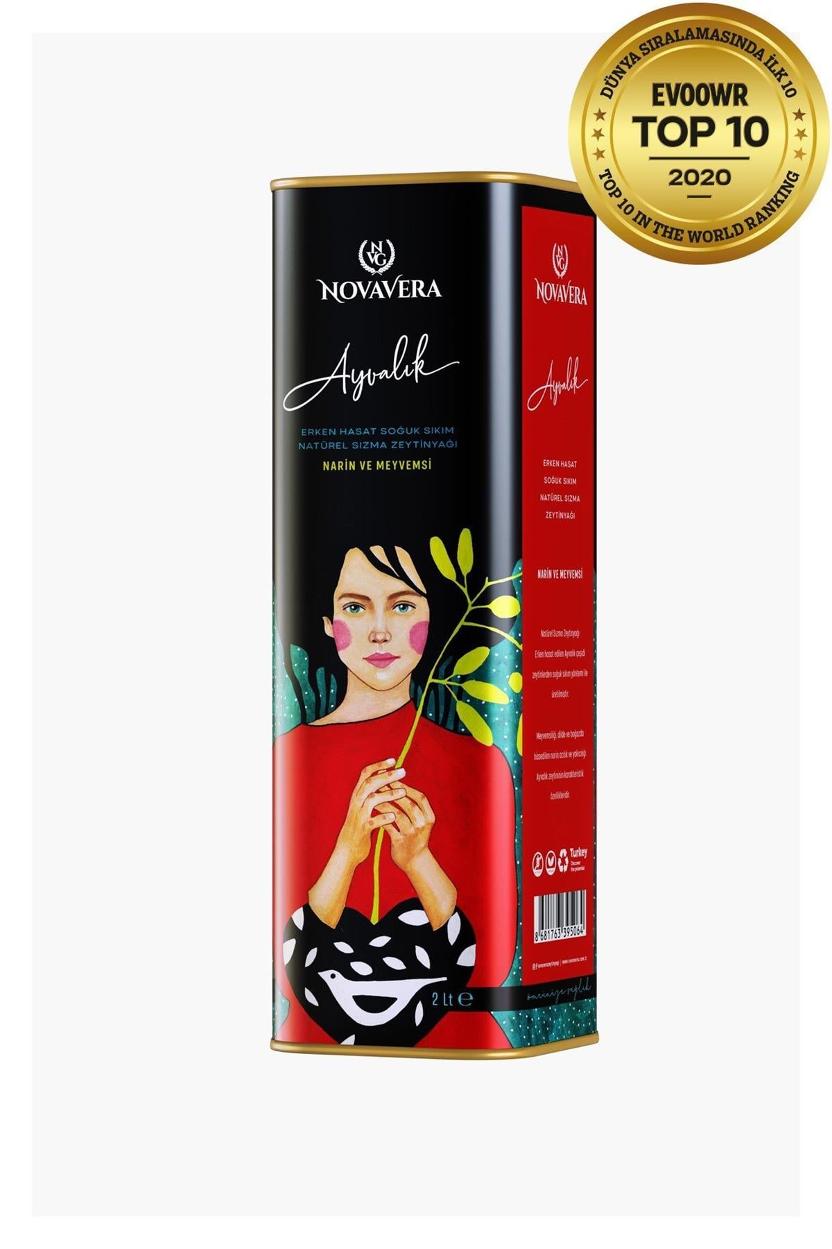 Ayvalık Erken Hasat Naturel Sızma Zeytinyağı  2 LT - Novavera