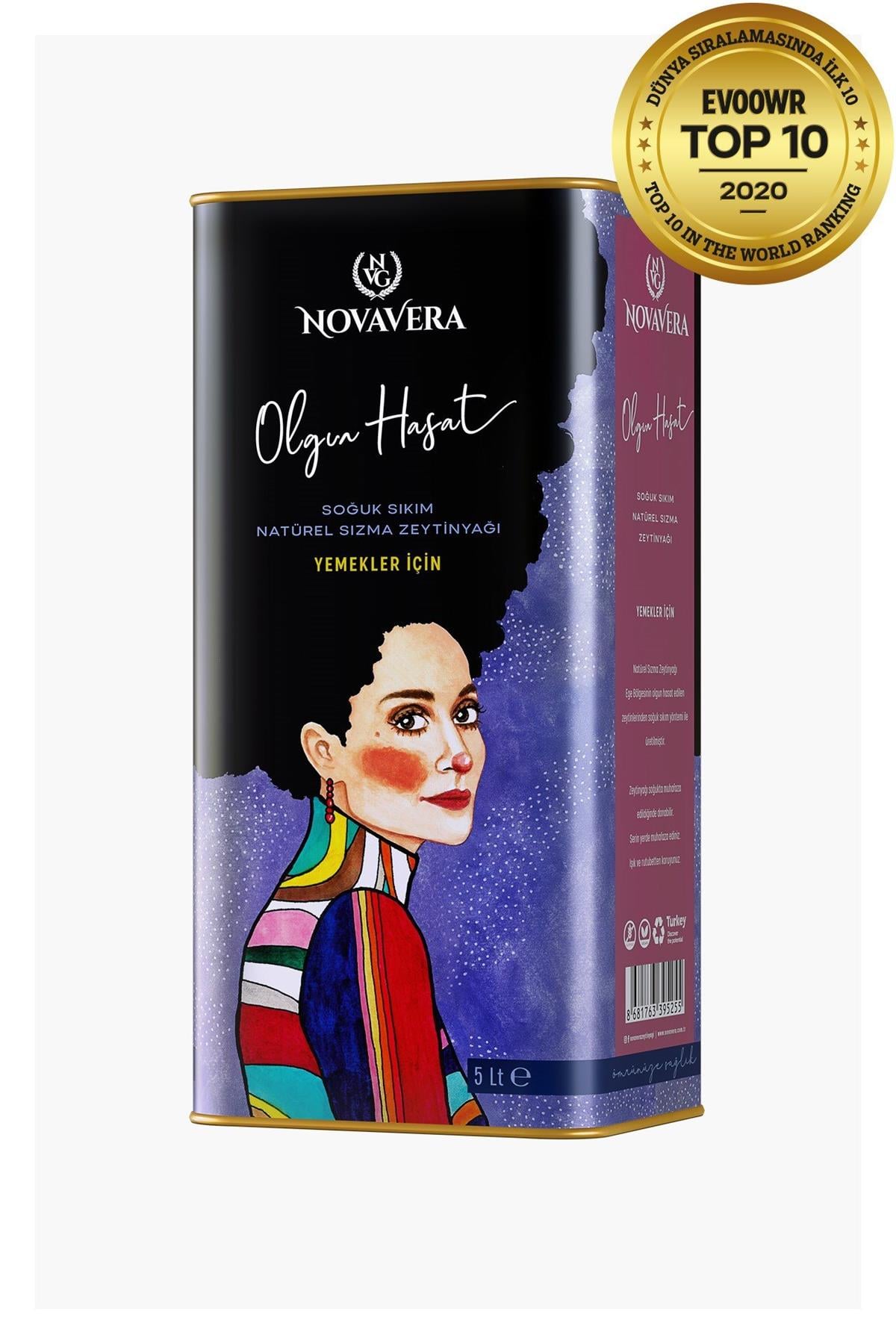Ayvalık Olgun Hasat Naturel Sızma Zeytinyağı  5 LT - Novavera