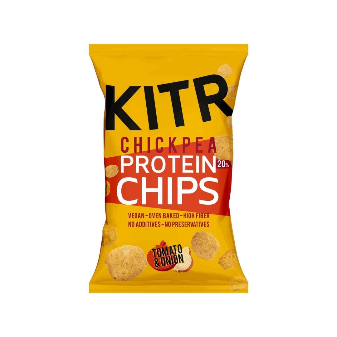 Domates ve Soğan Çeşnili Yüksek Proteinli Nohut Cipsi 50 gr - Kıtr