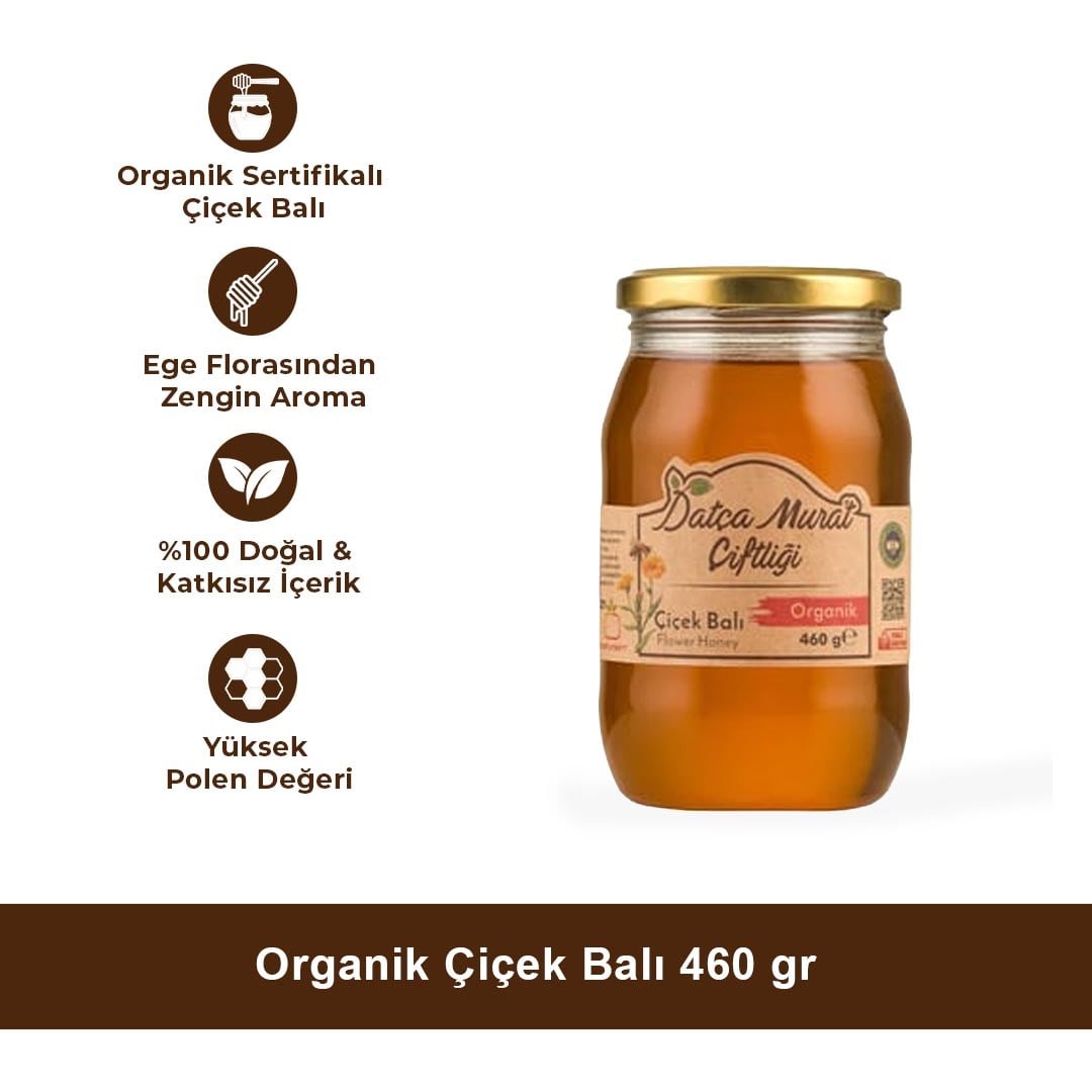 Organik Çiçek Balı 460 gr