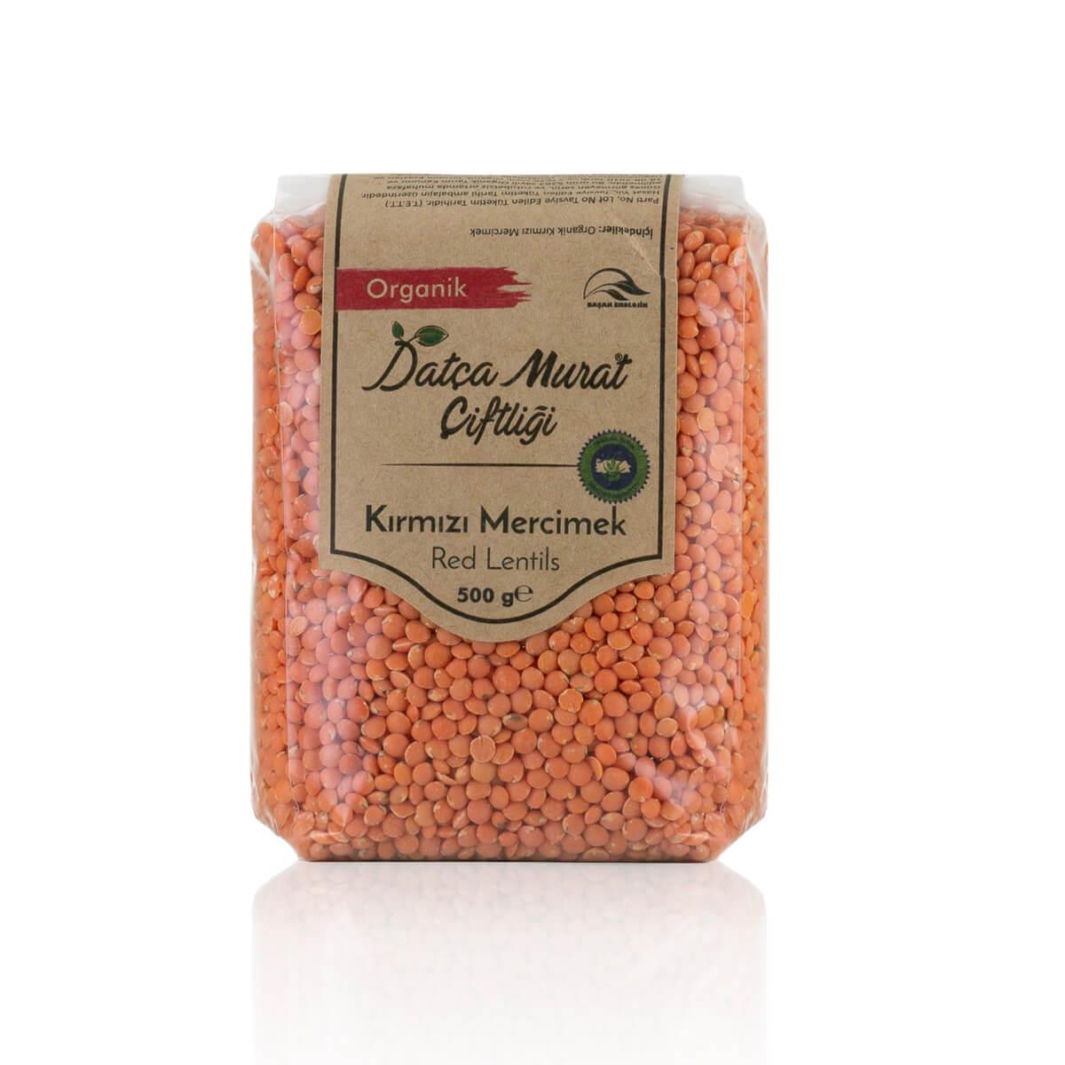 Organik Kırmızı Mercimek 500 gr