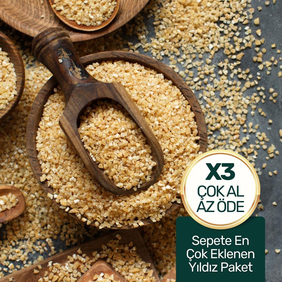 Organik Pilavlık Bulgur Fırsat Kutusu (3' lü paket)