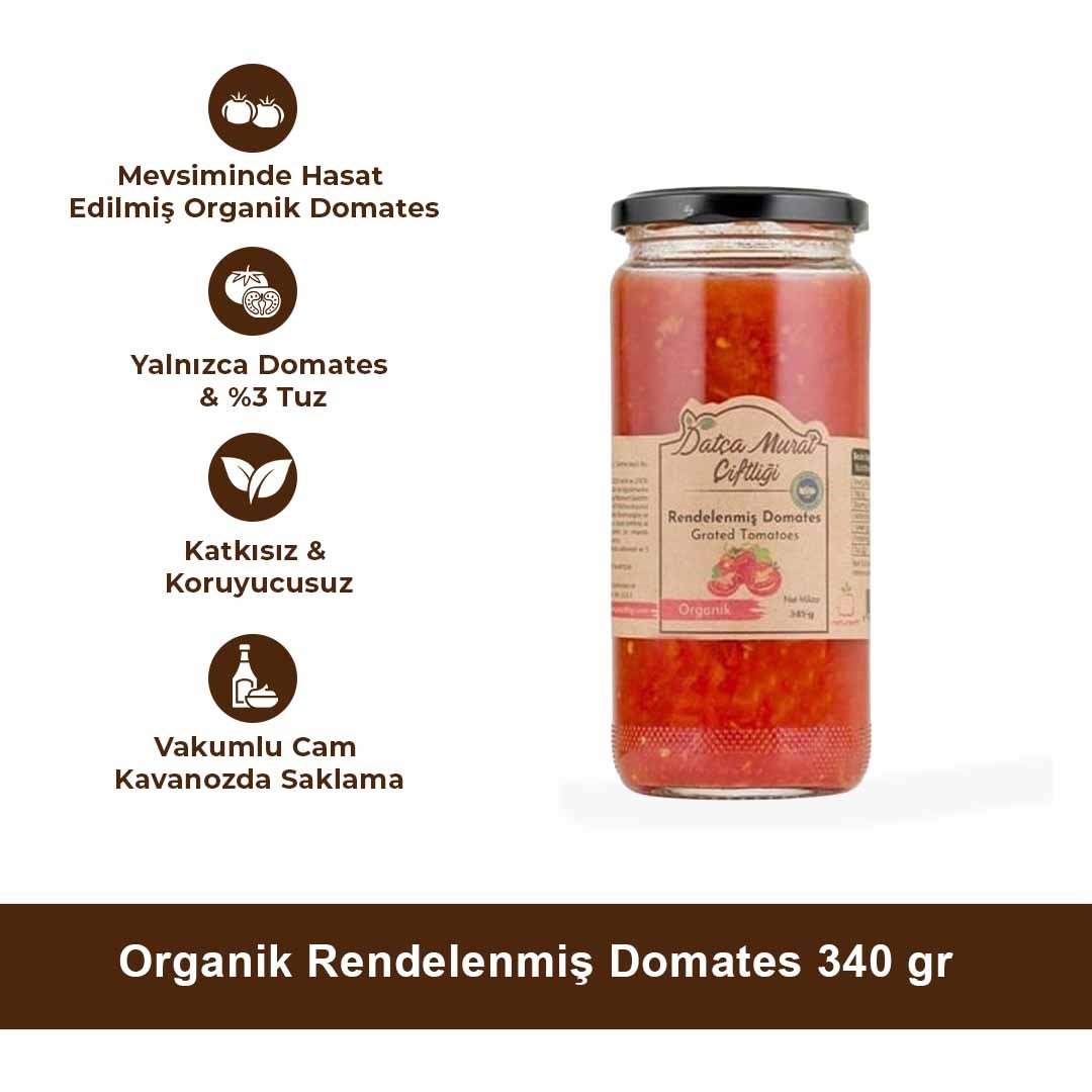 Organik Rendelenmiş Domates 345 gr