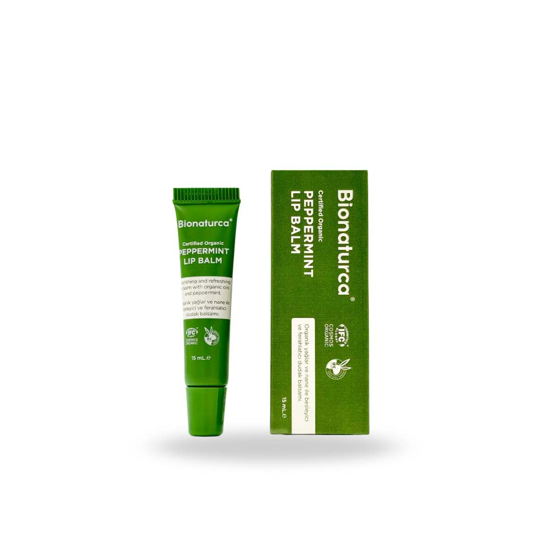 Organik Sertifikalı Nane Özlü Dudak Balmı 15 ml-Bionaturca