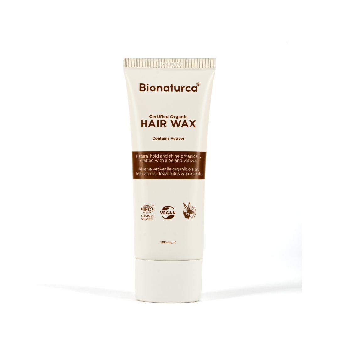 Organik Sertifikalı Vetiverli Saç Şekillendirici Bitkisel Wax 100 ml - Bionaturca