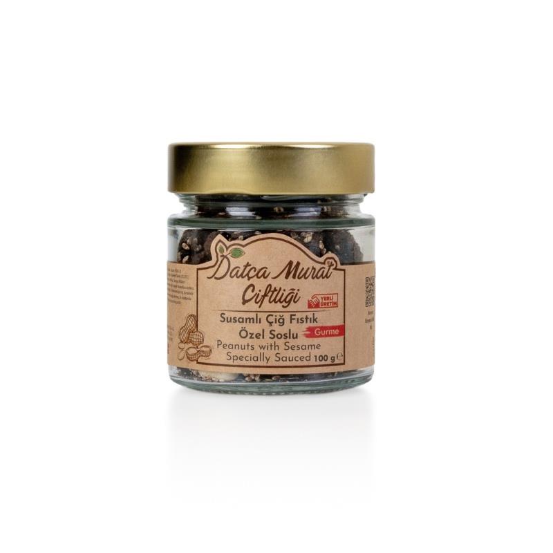 Özel Soslu Susamlı Çiğ Fıstık 100 gr