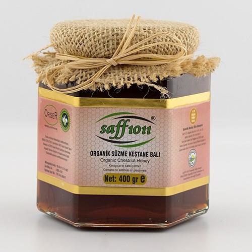 Saff 1011 Sertifikalı Organik Süzme Kestane  Balı 400 gr