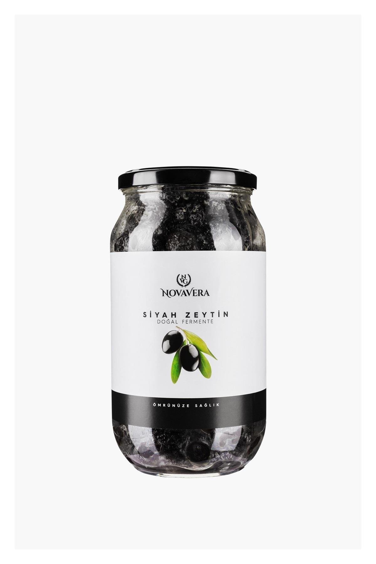 Siyah Zeytin 1 lt (cam kavanoz) - Novavera