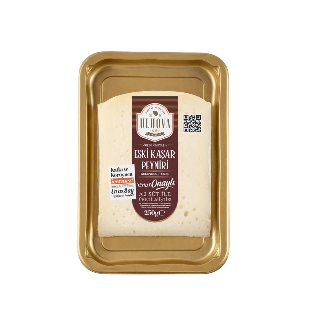 Tam Yağlı Olgunlaştırılmış Eski Kaşar Peyniri 250 gr - Uluova