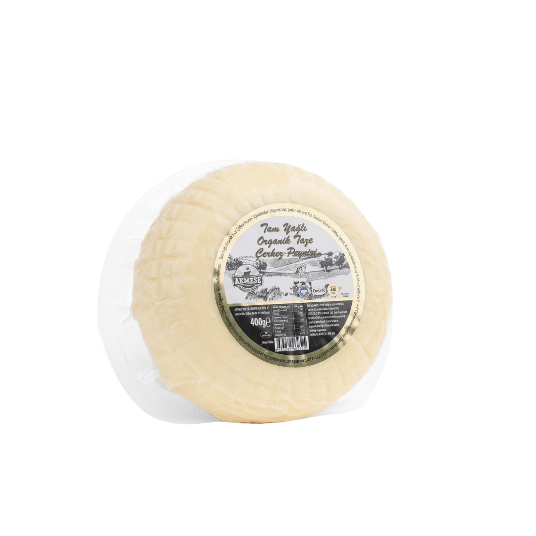 Tam Yağlı Organik Çerkez Peynir 400 gr - Akmeşe