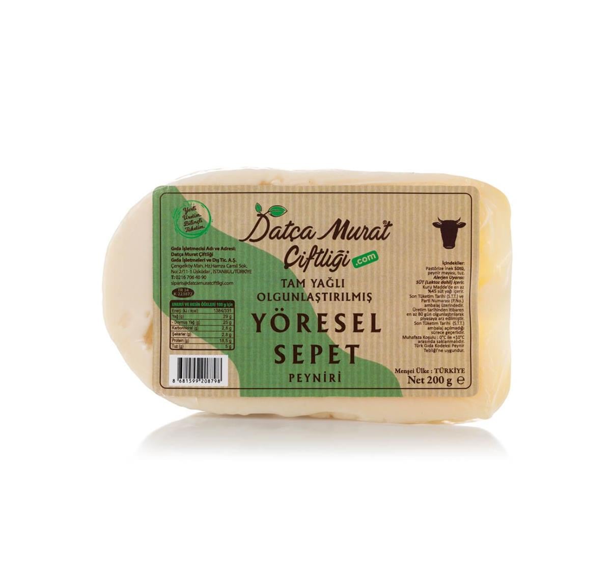 Tam Yağlı Yöresel Sepet Peyniri 200 gr