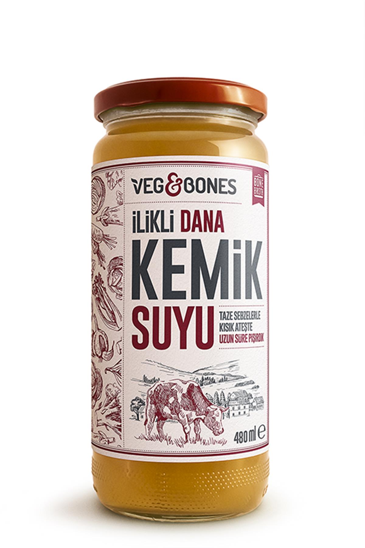 Veg&Bones Dana İlikli Kemik Suyu 480 ml