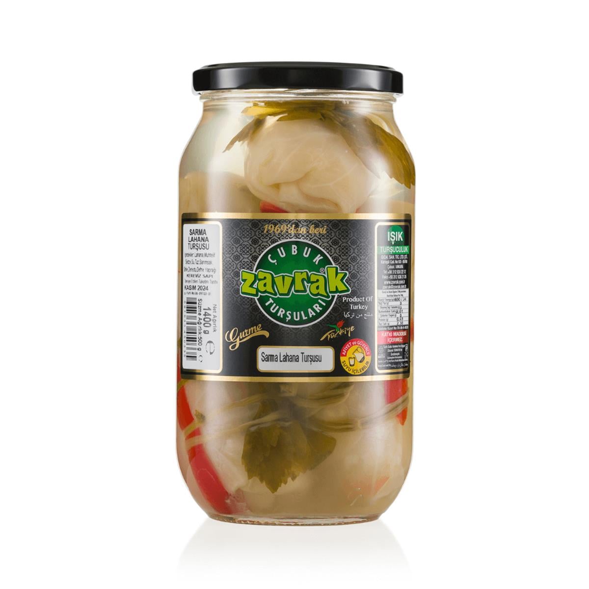 Zavrak Naturel Lahana Turşusu (Sarma)