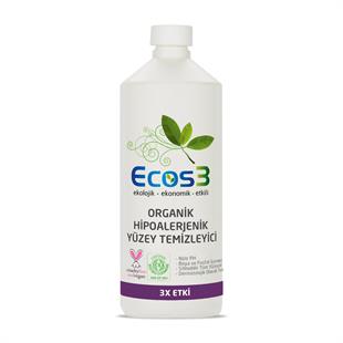 ECOS3 ORGANİK & HİPOALERJENİK YÜZEY TEMİZLEYİCİ (1000 ML)