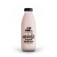 Organik Çilekli Kefir 1 Lt - Moo Süt