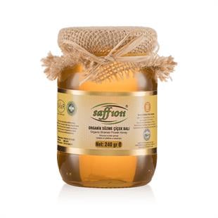 Saff 1011 Sertifikalı Organik Süzme Çiçek Balı 240 gr