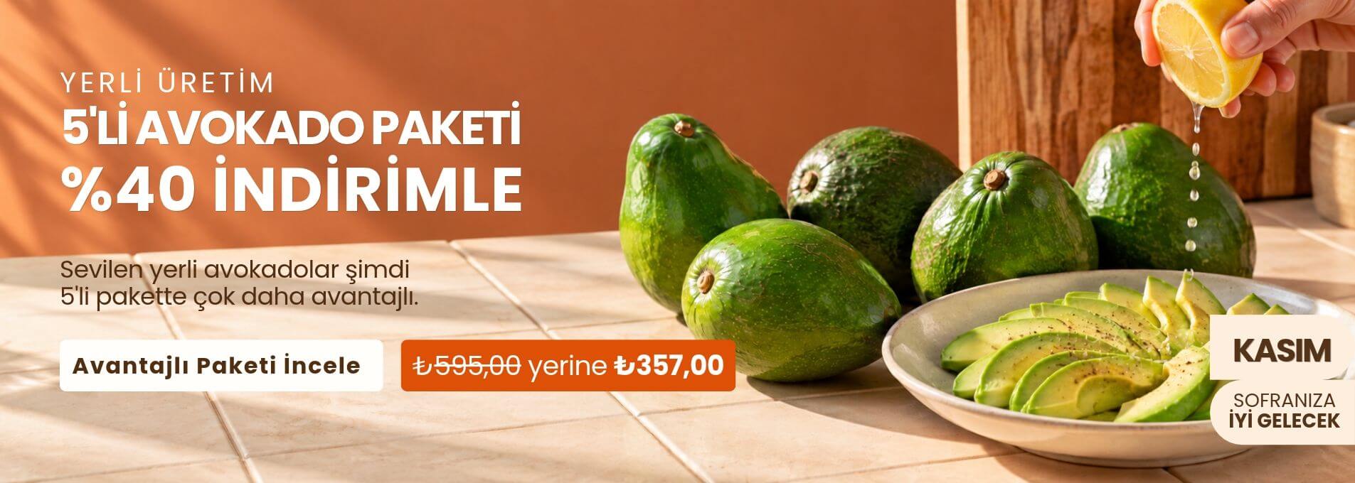 Avokado % 40 İndirim
