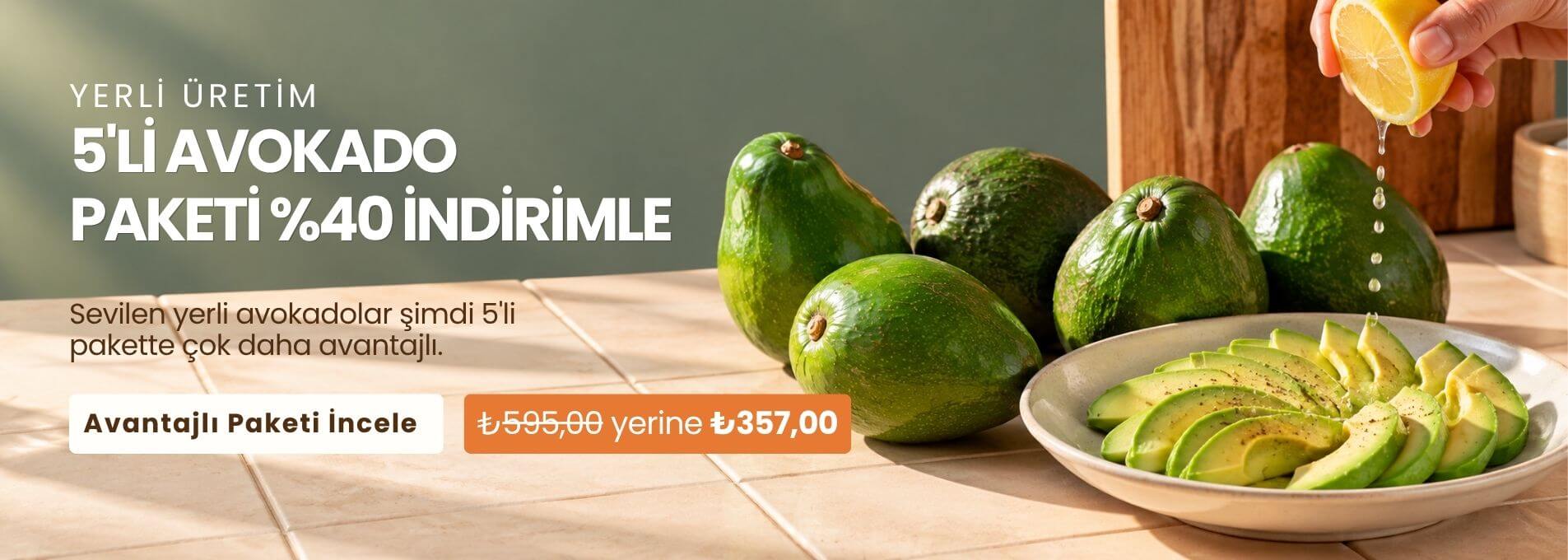 Avokado % 40 İndirim