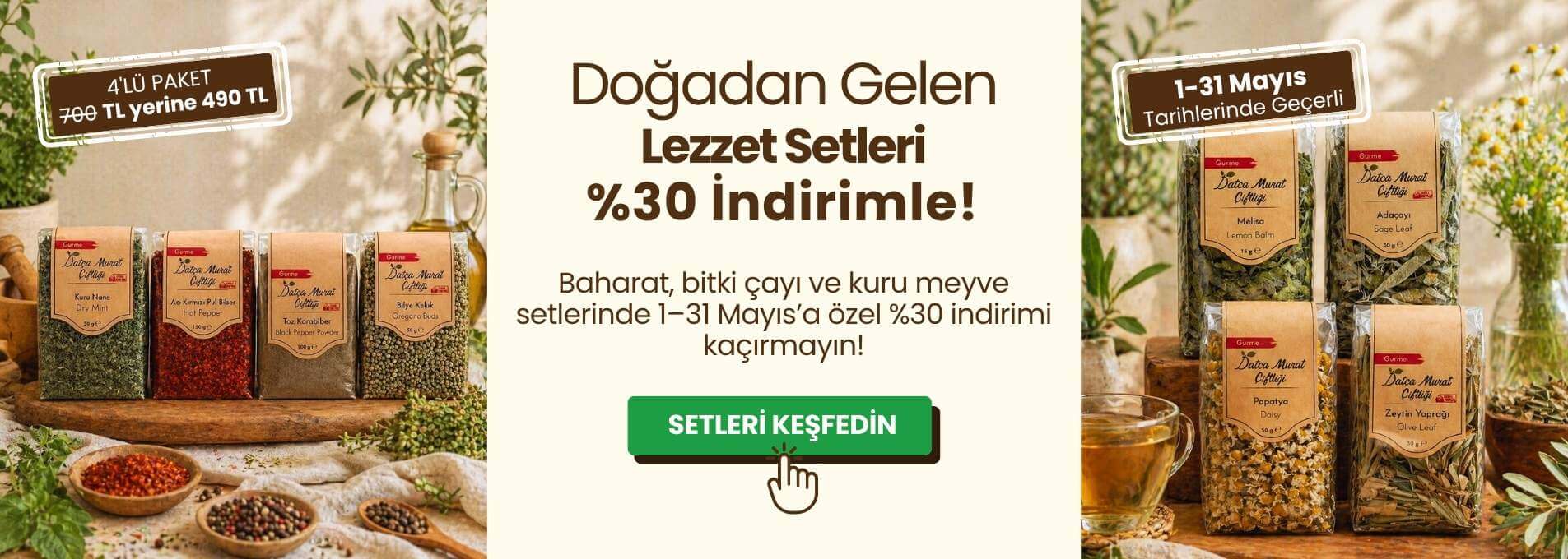 Doğadan Gewlen Lezzet Setleri