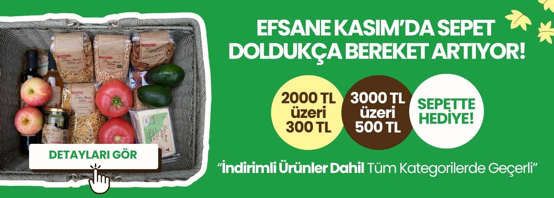 Efsane kasım sepet indirimleri