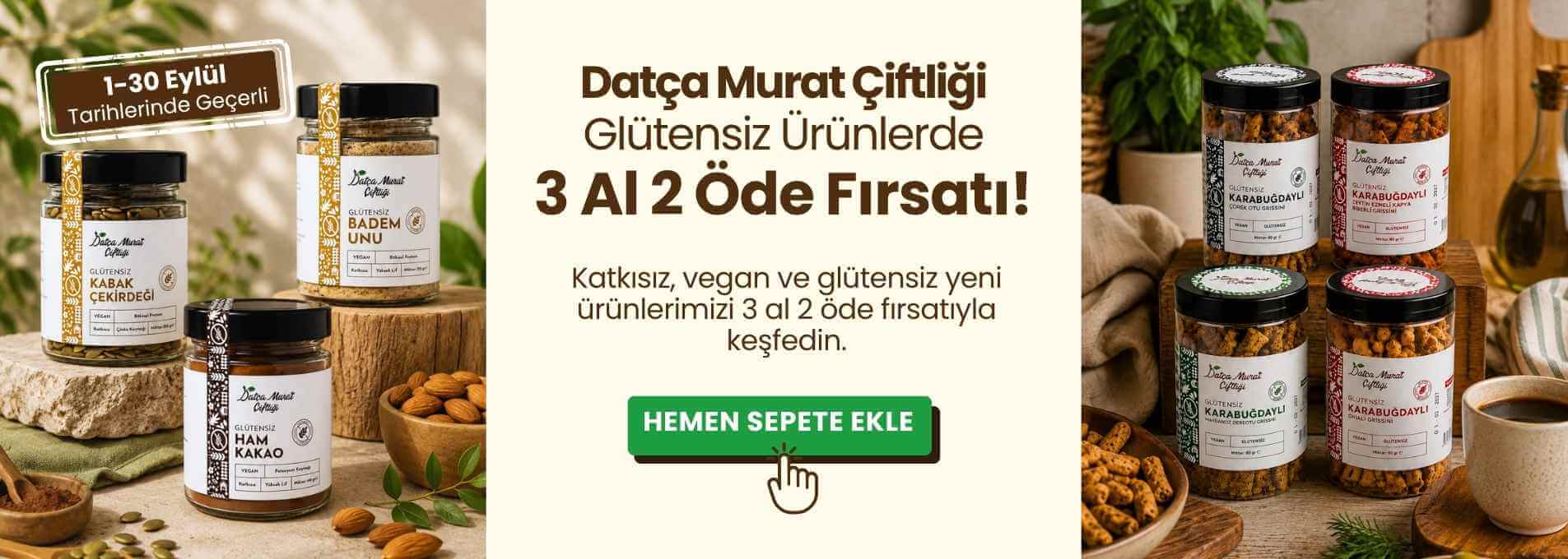 Glütensiz ürünlerde 3 AL 2 ÖDE