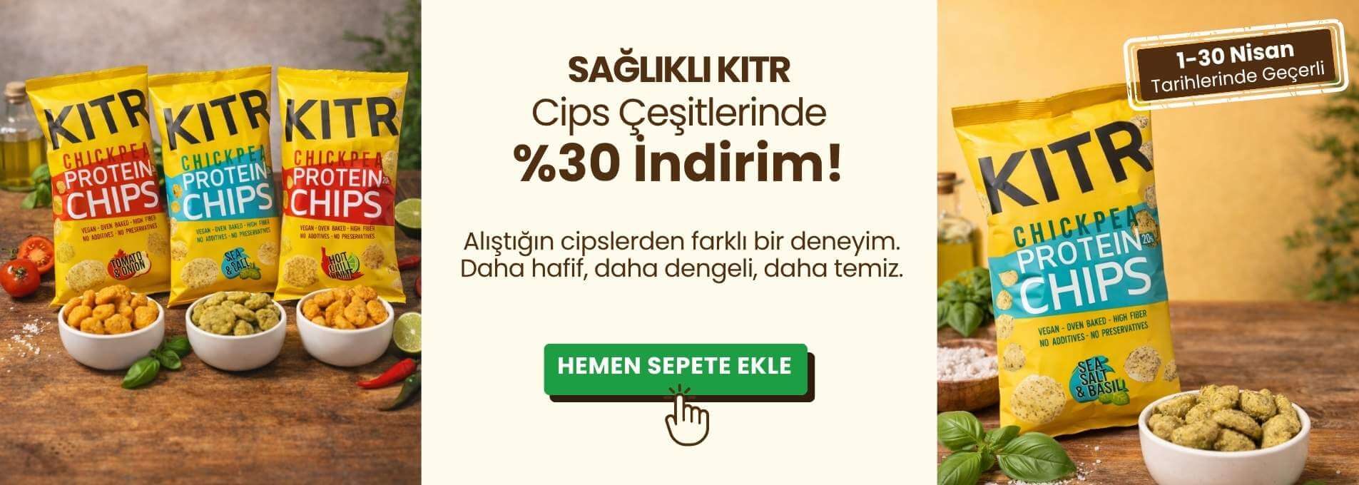 Kıtr cipslerde % 30 İndirim