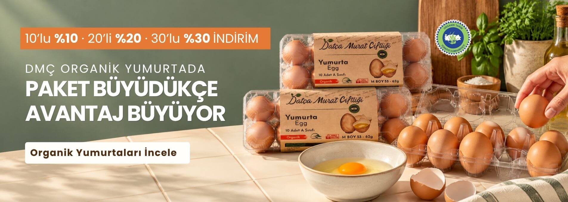 Organik Yumurta İndirimi