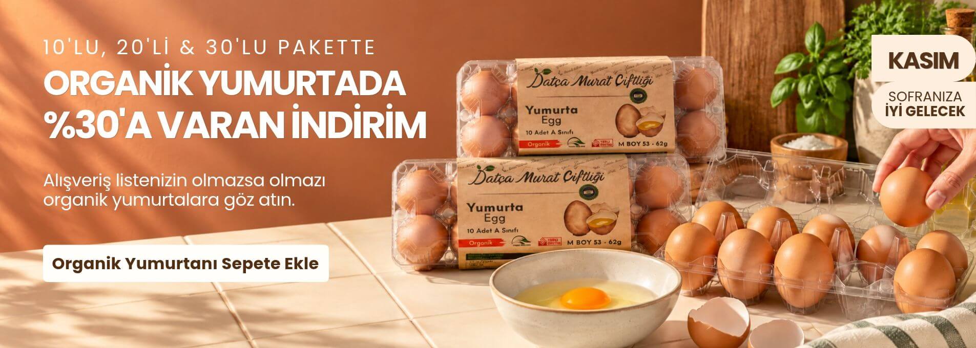 Organik Yumurta İndirimi
