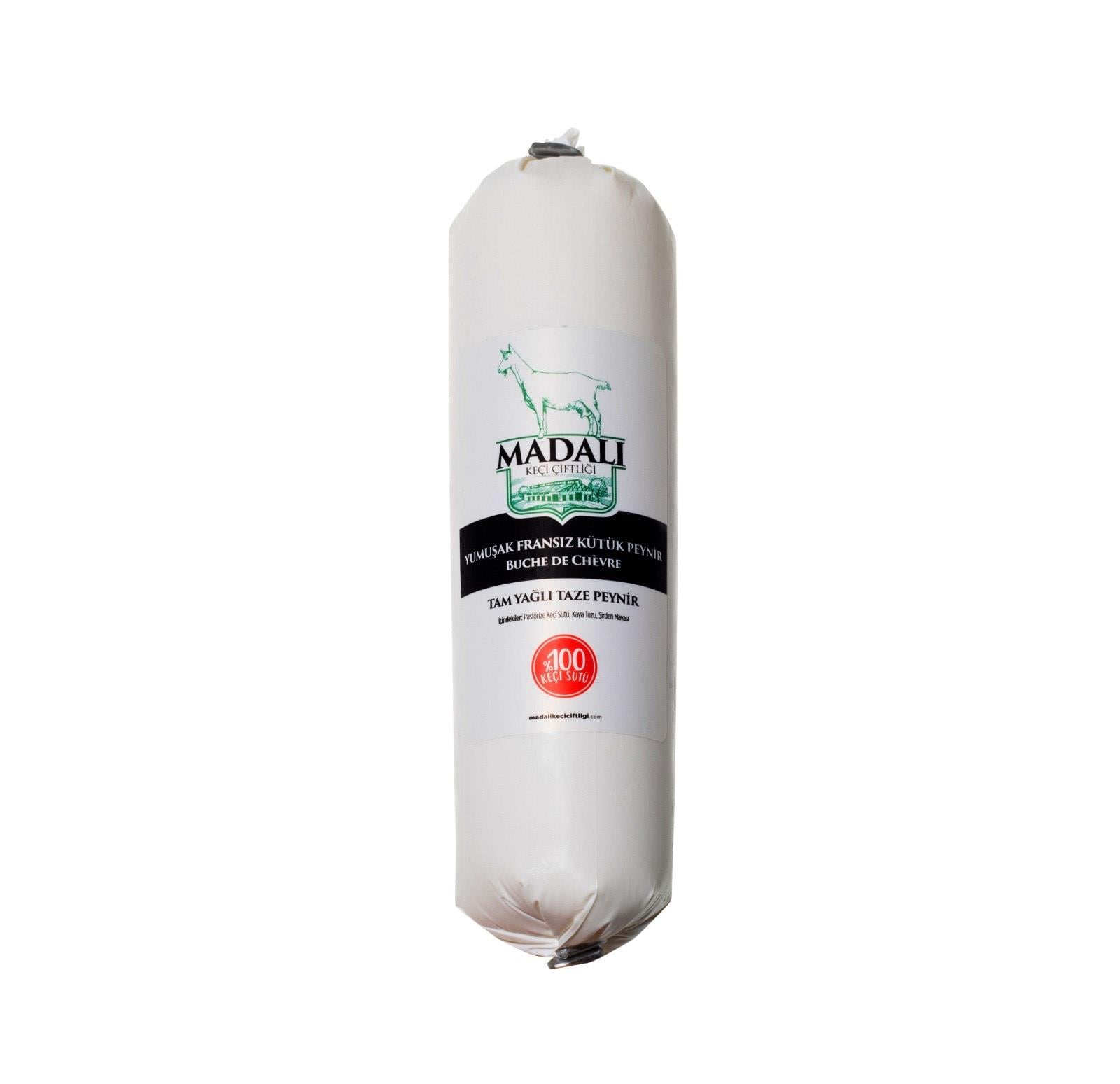 %100 Keçi Taze Fransız Kütük Peynir  200 gr - Madalı