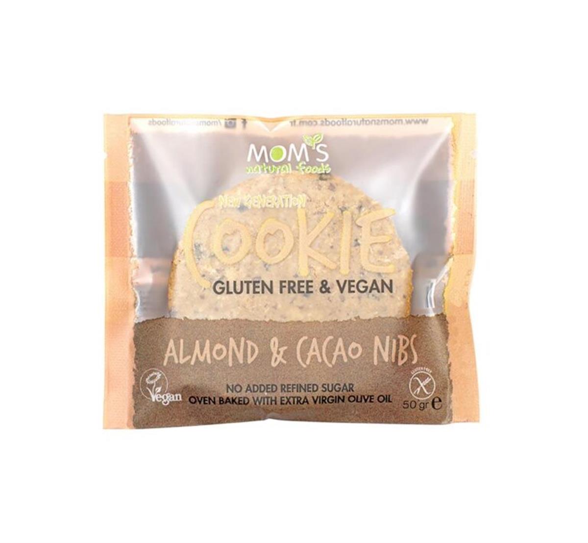 Badem Kakao Nibs Cookie 50gr - Mom's