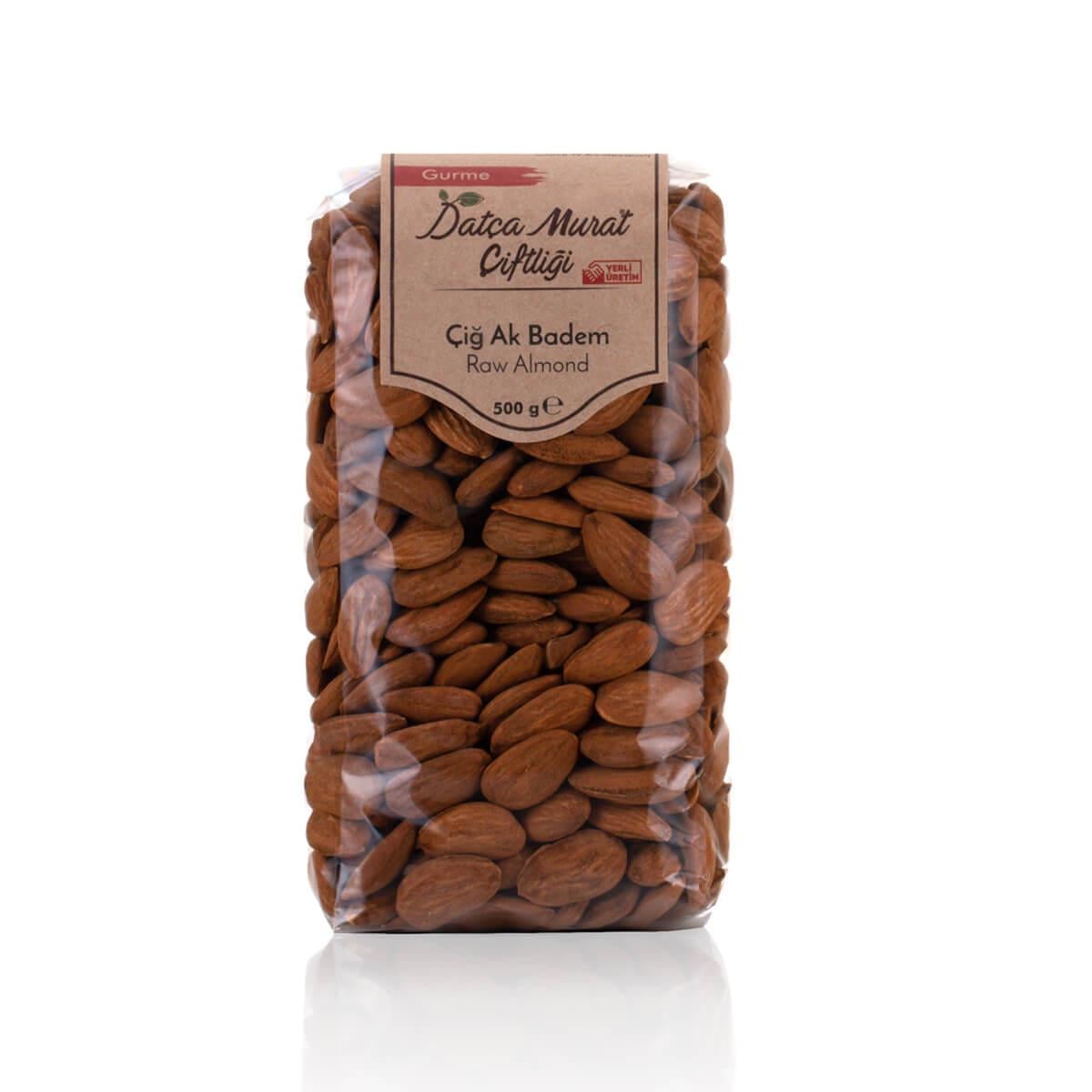 Çiğ Ak Badem 500 gr