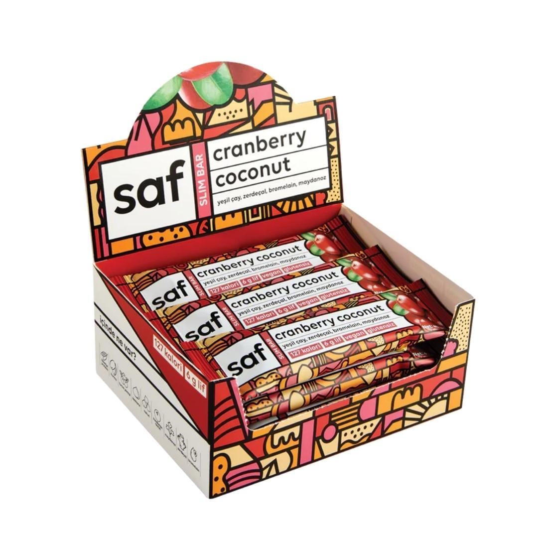 Cranberry Coconut Slim Bar 40 gr - saf nutritoun